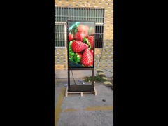 55 Zoll LCD Outdoor Digital Totem Super Slim Dicke 98 mm Natürliches Kühlsystem